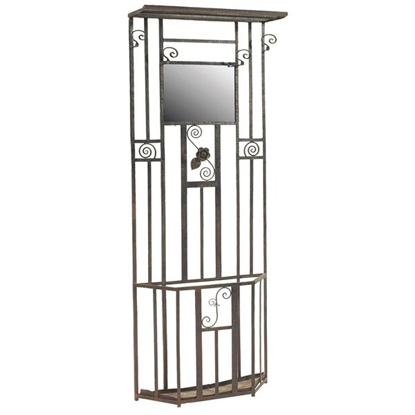 French Art Deco hall stand 27.75"w x 10.25"d x 73.5"h (1 of 1)