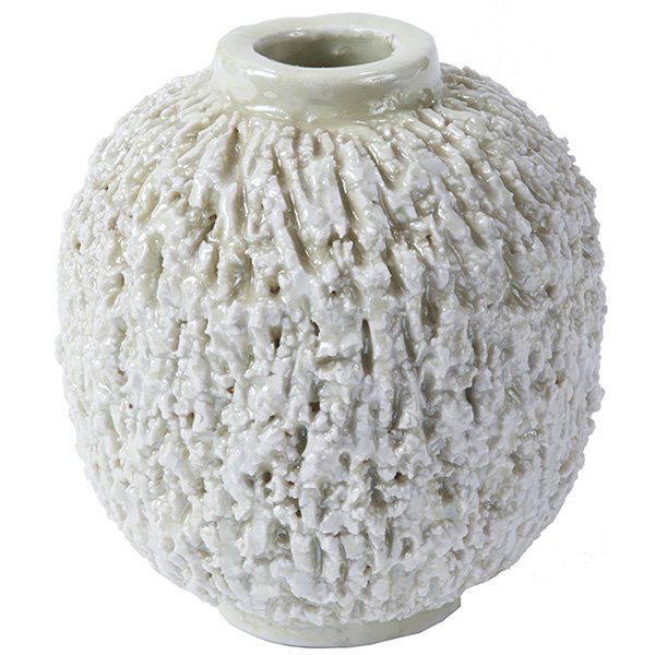 Gunnar Nylund Chamotte vase 4.25"dia. x 4.5"h (1 of 1)