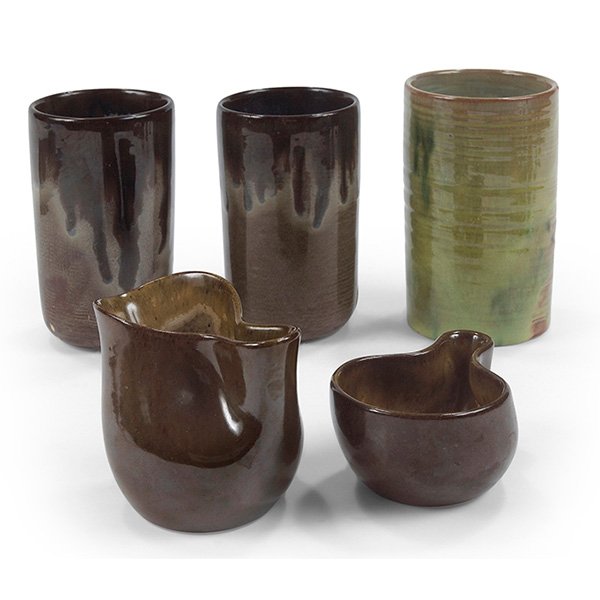 Eugene Deutch (1904-1959) five items, two tumblers, (1 of 2)