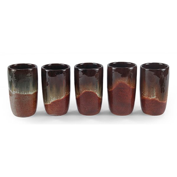 Eugene Deutch (1904-1959) tumbers, set of five 3"dia. x (1 of 1)