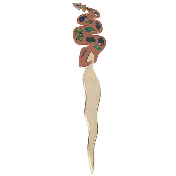 Los Castillo serpent letter opener 1.75"w x 9"l (1 of 1)
