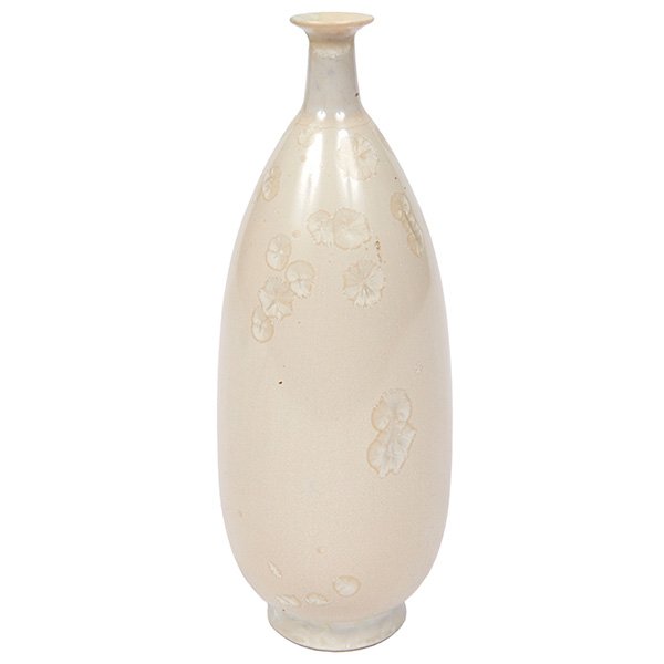 Emile Diffloth (1856-1933) for University City Ceramics: Emile Diffloth (1856-1933) for University City Ceramics, vase, University City, St. Louis, Missouri, white crystalline glazed porcelain, signed, 2.5"dia x 6.5"h