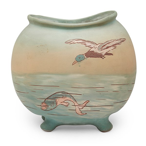 The Weller Pottery Company Dickensware vase, #575 (1 of 3)