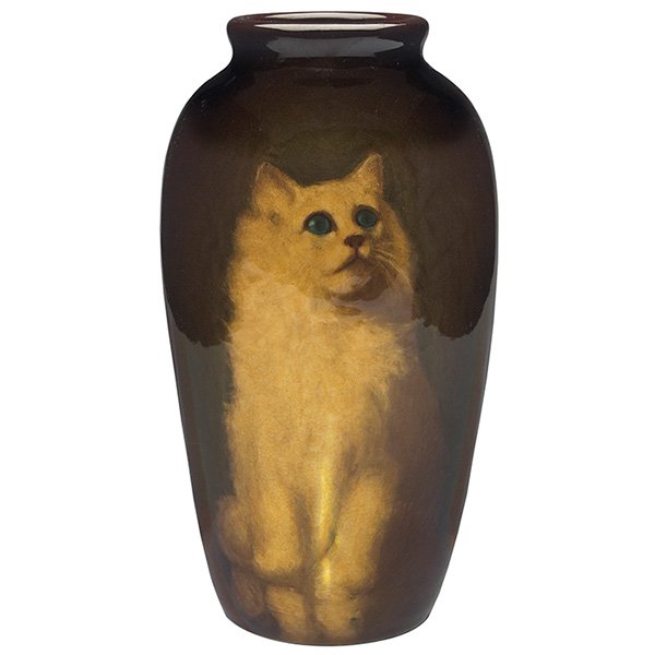 Edward T. Hurley (1869-1950) for Rookwood Pottery Cat (1 of 3)