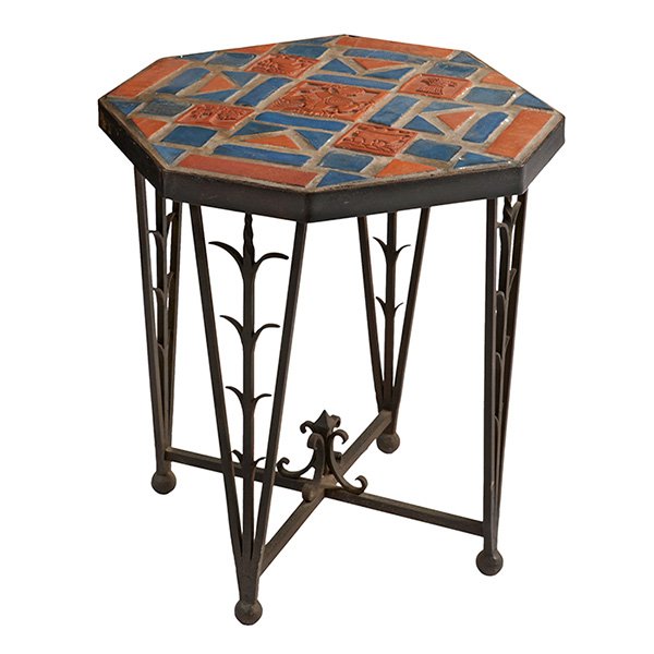 Moravian Priscilla tile top table 19"w x 19"d x 20"h (1 of 1)