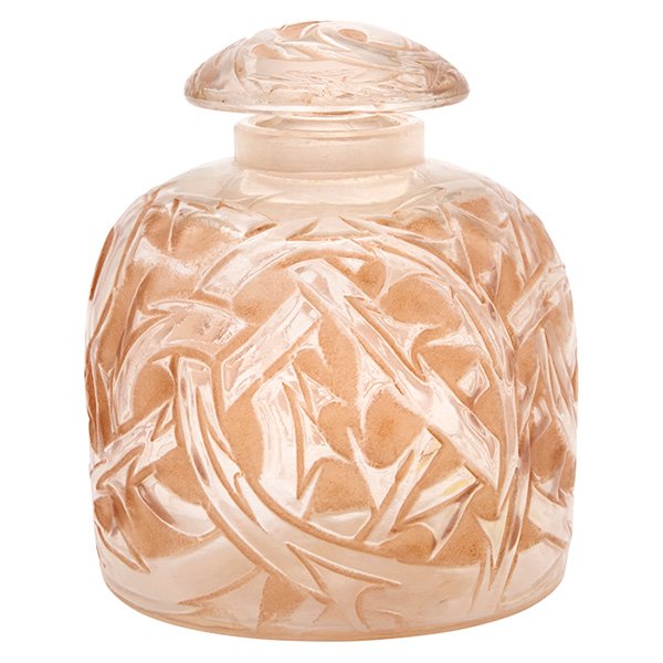 Rene Lalique (1860-1945) Epines perfume bottle 3"dia x (1 of 3)