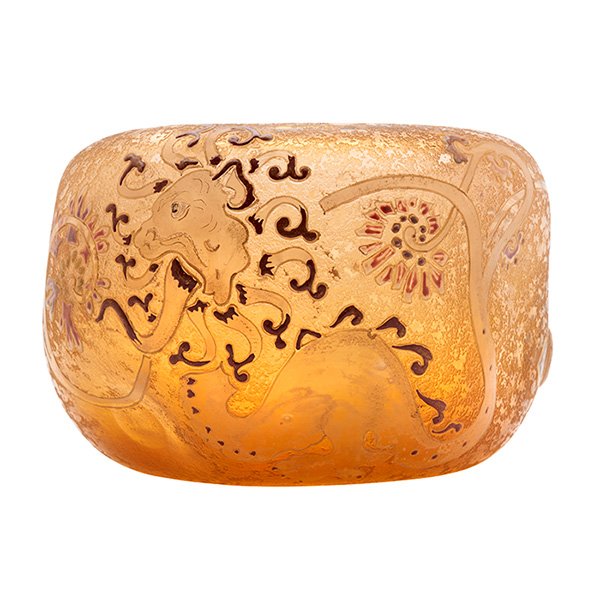 Daum Dragon rose bowl 7.5"dia x 5"h (1 of 9)