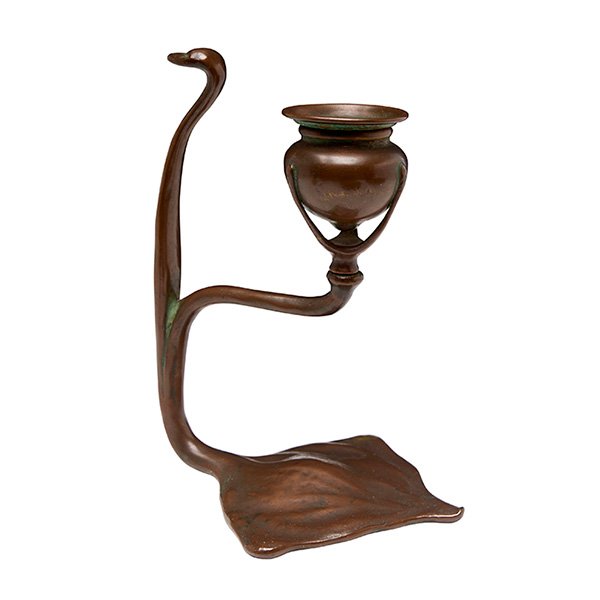 Tiffany Studios Cobra candlestick 6.25"w x 5"d x 8"h (1 of 2)
