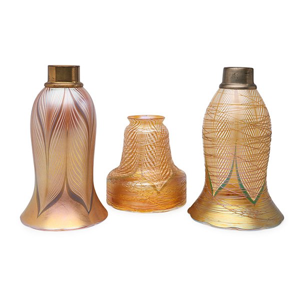 Vineland Glass Works, Durand lampshades, two largest: (1 of 1)