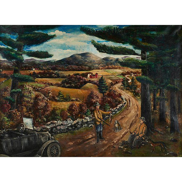 Arnold Blanch, (American, 1896-1968), Hunters, 1927, (1 of 2)