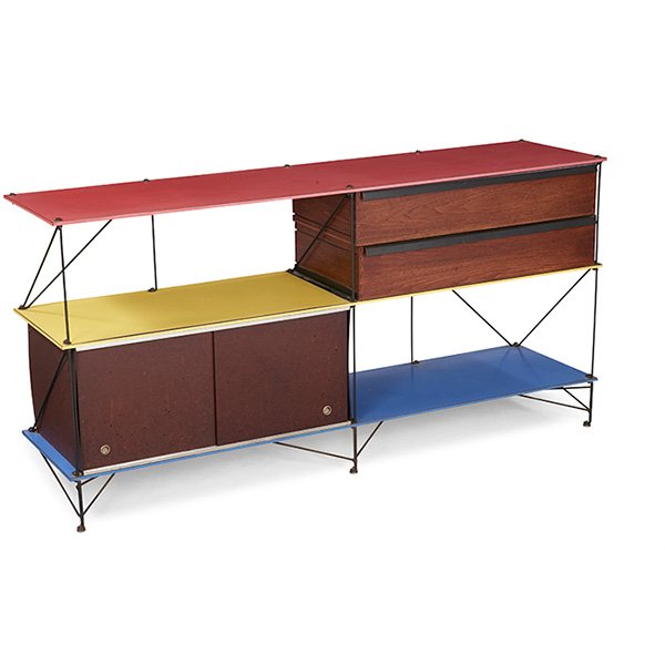 Mid-century storage unit cabinet, 1950s (1 of 2)