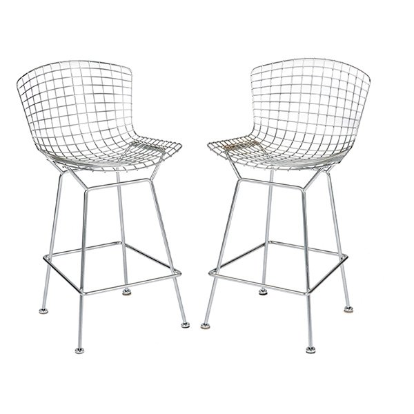 Harry Bertoia for Knoll International bar stools, pair (1 of 1)