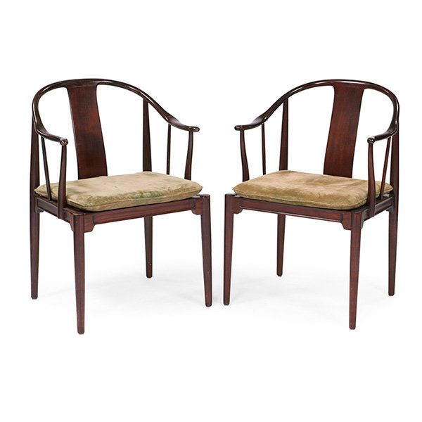 Hans Wegner for Fritz Hansen Chinese chairs, pair (1 of 1)