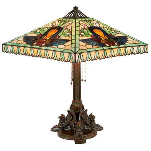 The Handel Lamp Company, Egyptian table lamp, Meriden,