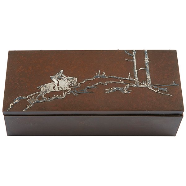 Heintz, Fox Hunt cigarette box, #4095, 85, Buffalo, NY, (1 of 1)