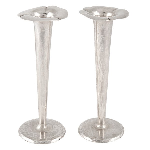 The Kalo Shop, bud vases, #6, pair, Chicago, IL, (1 of 1)