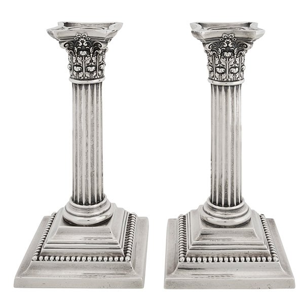Gorham, Corinthian Column candlesticks, pair, (1 of 1)