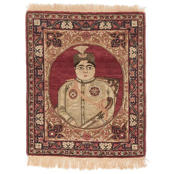 Persian Pictorial Lavar Kirman, rug, early 20th (1 of 1)