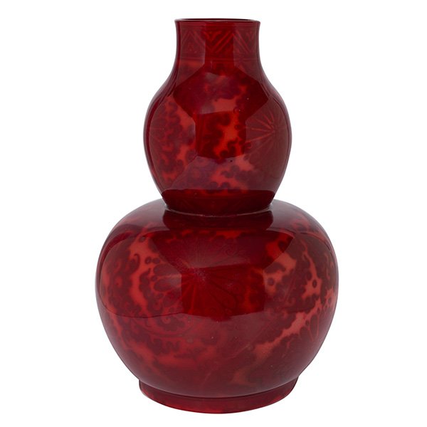 Bernard Moore (1850-1935), Double Gourd vase, England, (1 of 2)