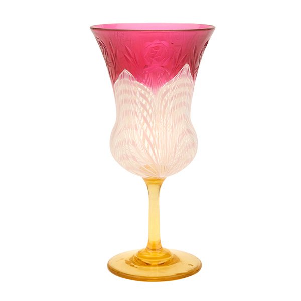 Vineland Glass Works, Durand, goblet, Vineland, NJ, (1 of 2)