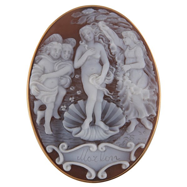 Italian, Botticelli's Birth of Venus cameo (1 of 1)