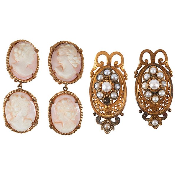 Victorian, Circa 1880, yellow gold and seed pearl (1 of 1)