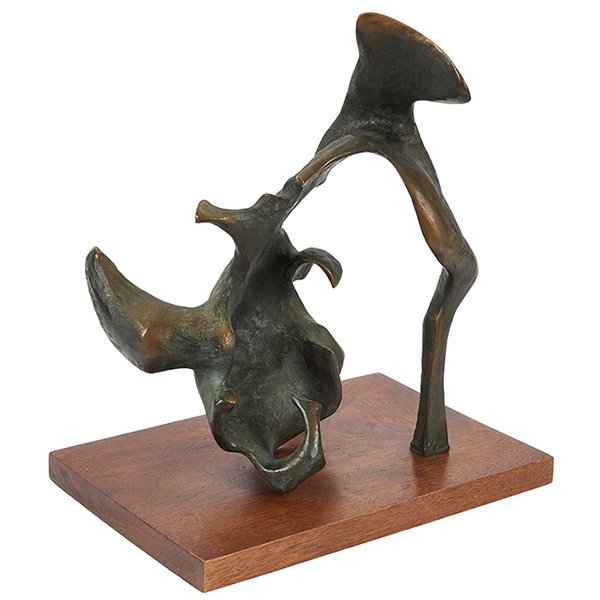 Artist Unknown, (20th century), Abstract form, bronze, (1 of 1)