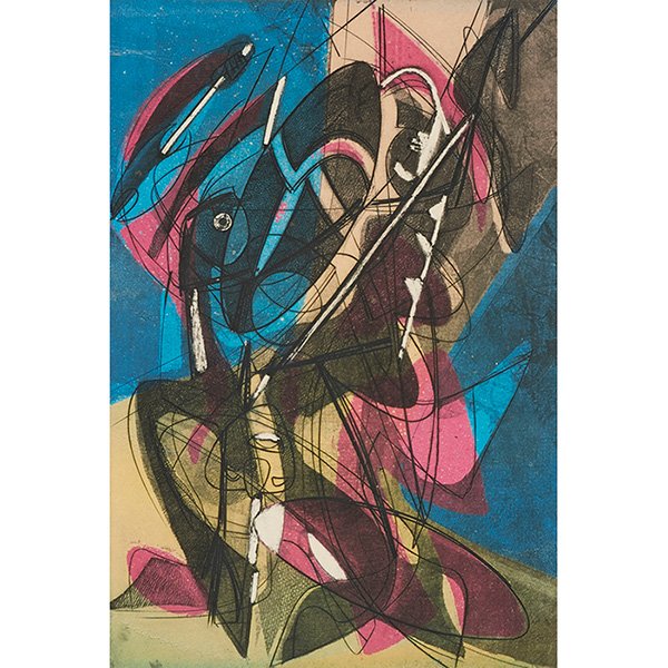 Stanley Hayter, (British, 1901-1988), Combat, 1953, (1 of 2)