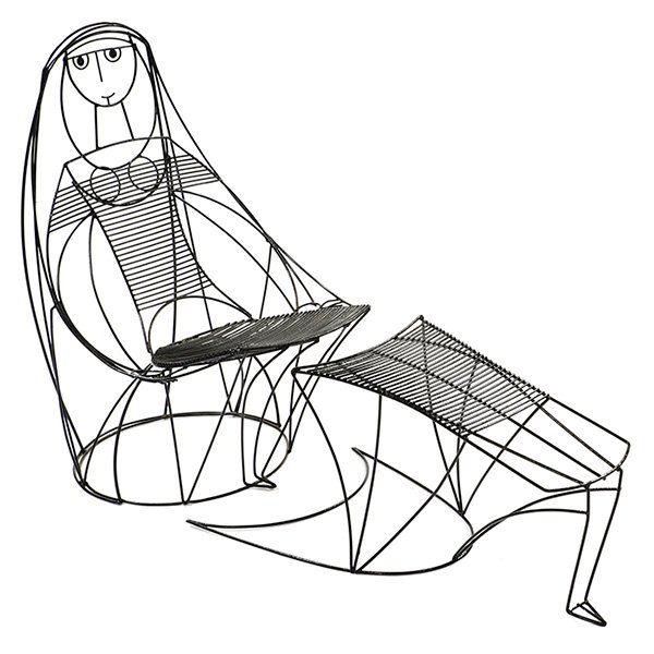 John Risley lounge chair and ottoman (1 of 1)