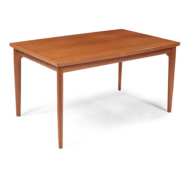 Glostrup Mobelfabrik dining table, teak, signed (1 of 2)