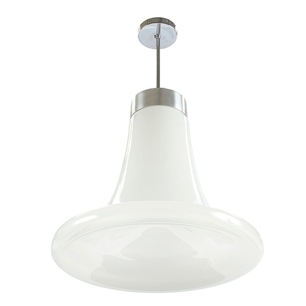 Robert Sonneman attribution hanging fixture glass (1 of 2)