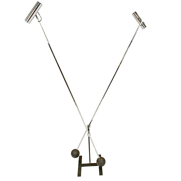 Robert Sonneman floor lamp, USA, 1970s signed (1 of 1)