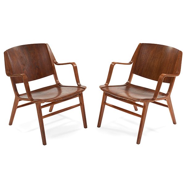 Peter Hvidt & Orla Molgaard-Nielsen Ax chairs pair (1 of 1)