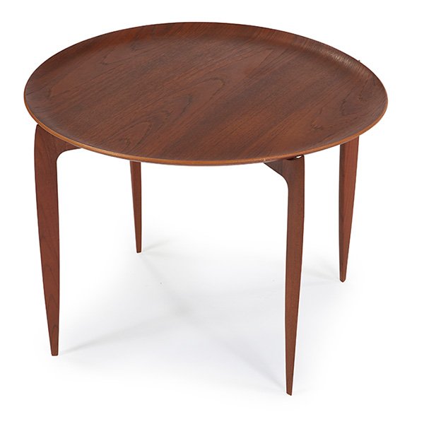 Fritz Hansen tray table, Denmark, 1960s, teak (1 of 1)