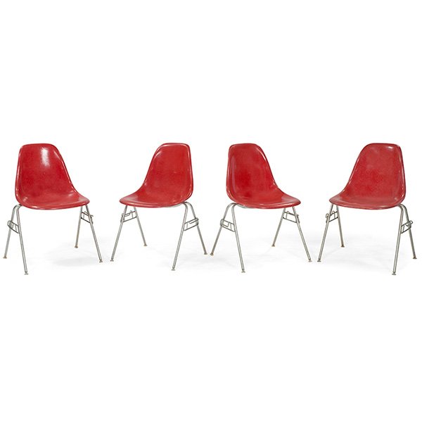 Charles & Ray Eames Herman Miller red shell chairs (1 of 1)
