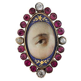 Lover's Eye 19th century brooch