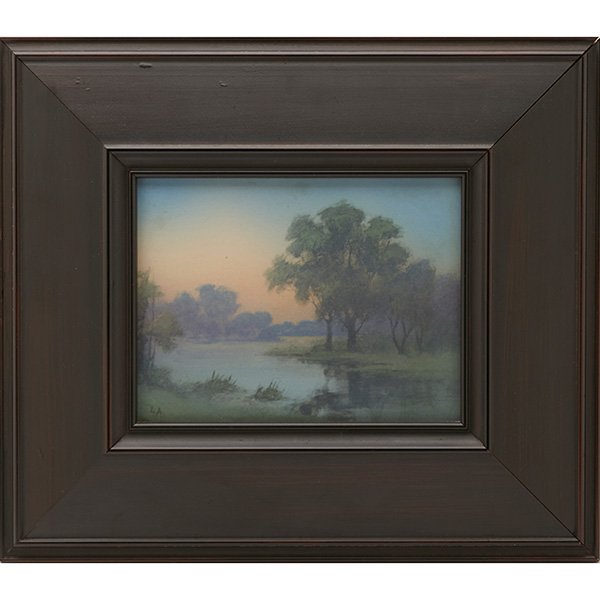 Lenore Asbury (1866-1933) for Rookwood Pottery River (1 of 2)