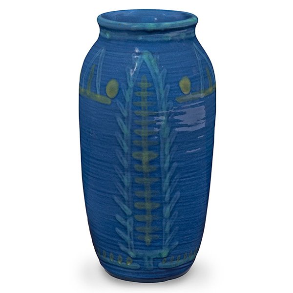 North Dakota School of Mines vase, #398 3"dia x 6.25"h (1 of 1)