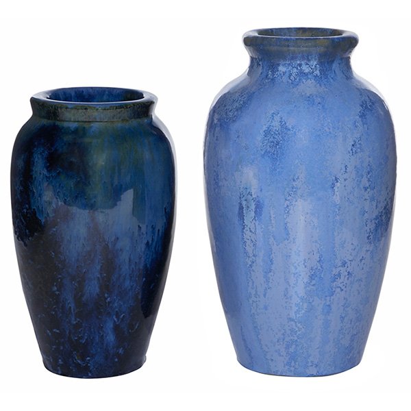 Fulper Pottery Co. ovoid vase first: 4"diaw x 6.75"h; (1 of 2)