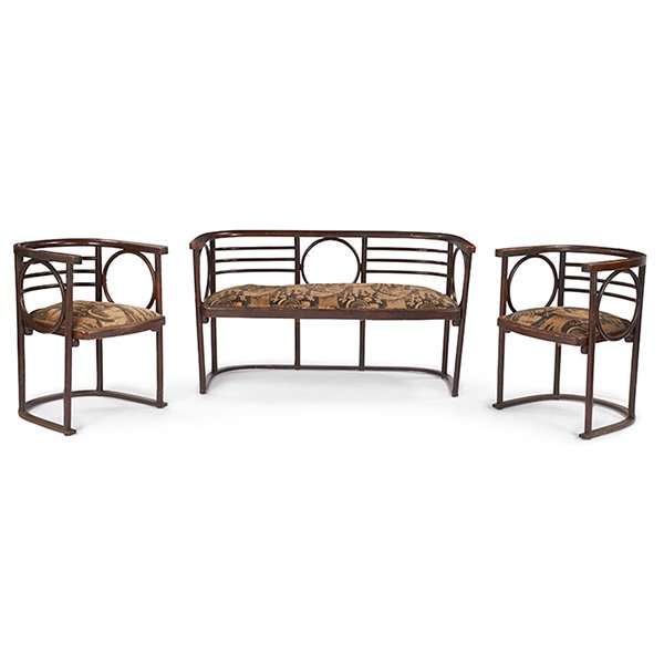 Josef Hoffmann (1870-1956) for Thonet settee and (1 of 1)