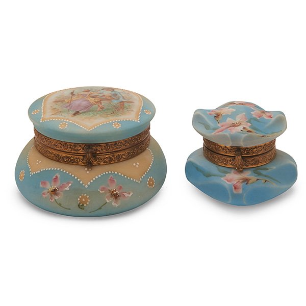 C.F. Monroe Company Nakara boxes, two largest: 6.5"dia (1 of 1)