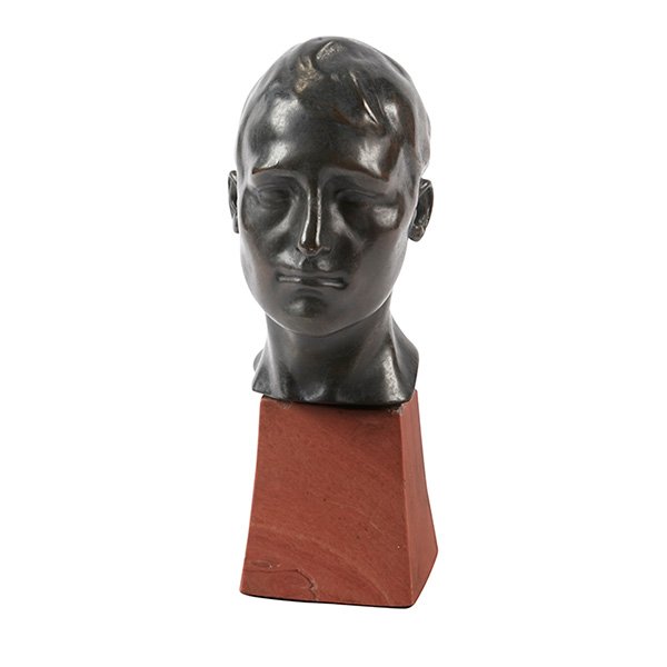Julius Obst (1878-1939), attribution bust of a man 3"w (1 of 2)