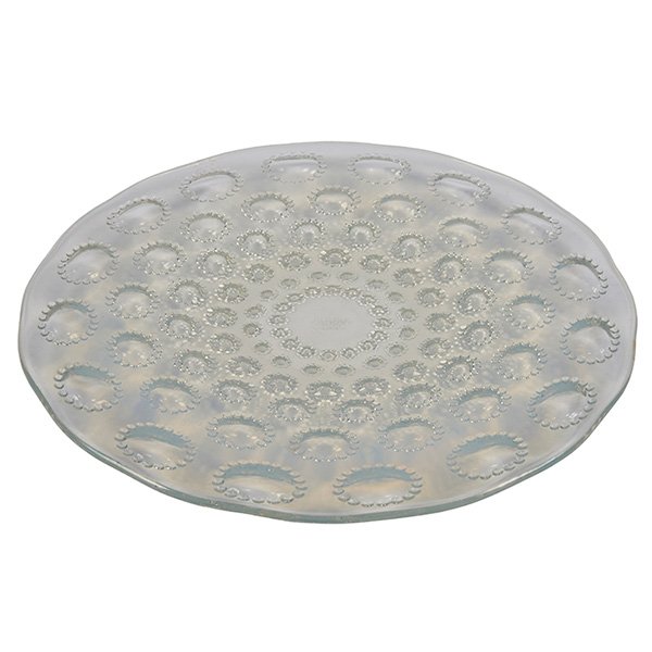 Rene Lalique (1860-1945) Asters plate larger: 11"dia (1 of 1)