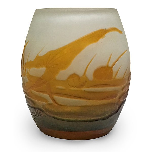 Galle Pond Landscape vase  2.5"dia x 3"h (1 of 1)