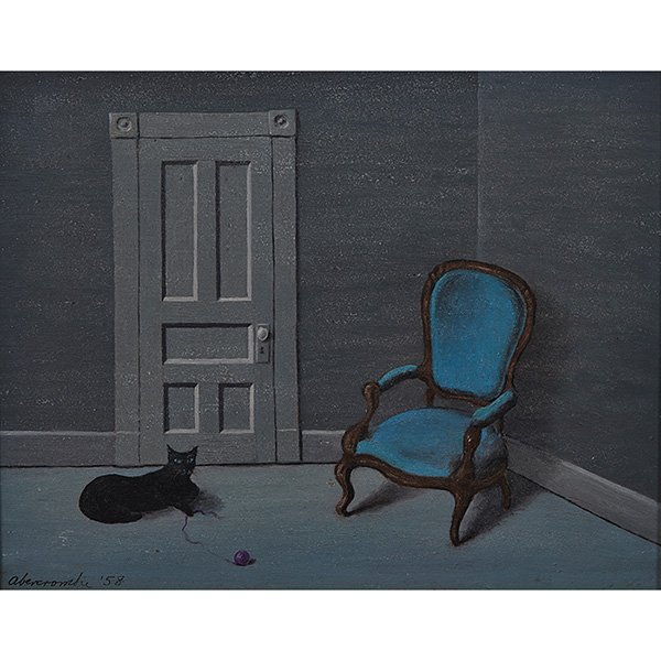 Gertrude Abercrombie, (American, 1909-1977), Black Cat, (1 of 2)