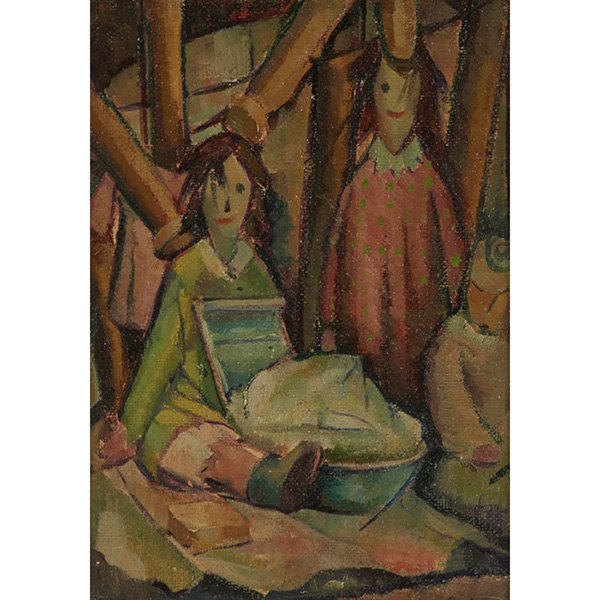Iver Rose, (American, 1899-1972), Still Life with: Iver Rose, (American, 1899-1972), Still Life with Dolls, oil on canvasboard, signed lower right, 12.75" x 9". Provenance: Campanile Galleries, Inc., Chicago, Illinois (label on verso), Property from t
