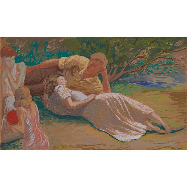 Peppino Mangravite, (American, 1896-1978), A group of 8: Peppino Mangravite, (American, 1896-1978), A group of 8 works, oil on paper, largest 13" x 16"