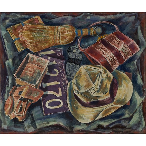 Paul Kauver Smith, (American, 1893-1978), Well Used,: Paul Kauver Smith, (American, 1893-1978), Well Used, 1945, oil on board, signed lower right, 20" x 24"