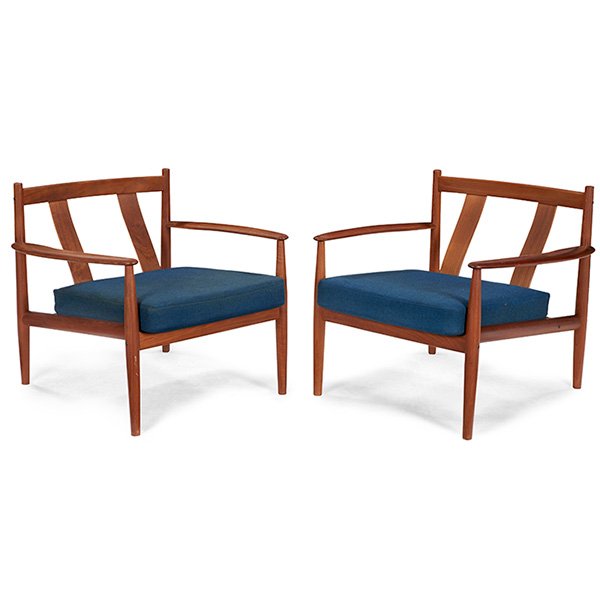 Grete Jalk (1920-2006) France & Sons lounge chairs pair (1 of 1)