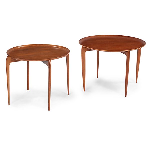 Danish Mid-century tray tables, two left: 22"w x 17.5; (1 of 1)